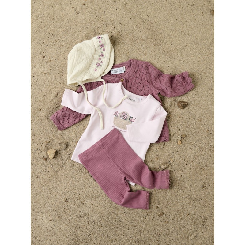 NAME IT Baby Hallie Leggings - Mesa Rose