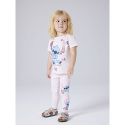 NAME IT Mini Fana Stitch Leggings - Cradle Pin