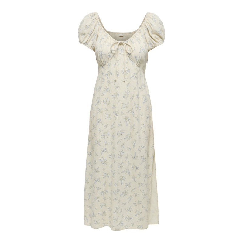 JDY Lydia Kortærmet Midi Kjole - Cloud Dancer