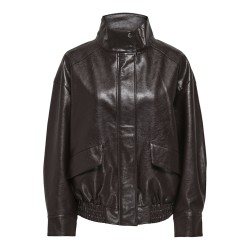 ONLY Julia Faux Leather bomber jakke - Chocolate Torte
