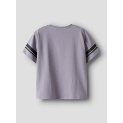 NAME IT Kids Stitch S/S T-shirt - Lavender Gray