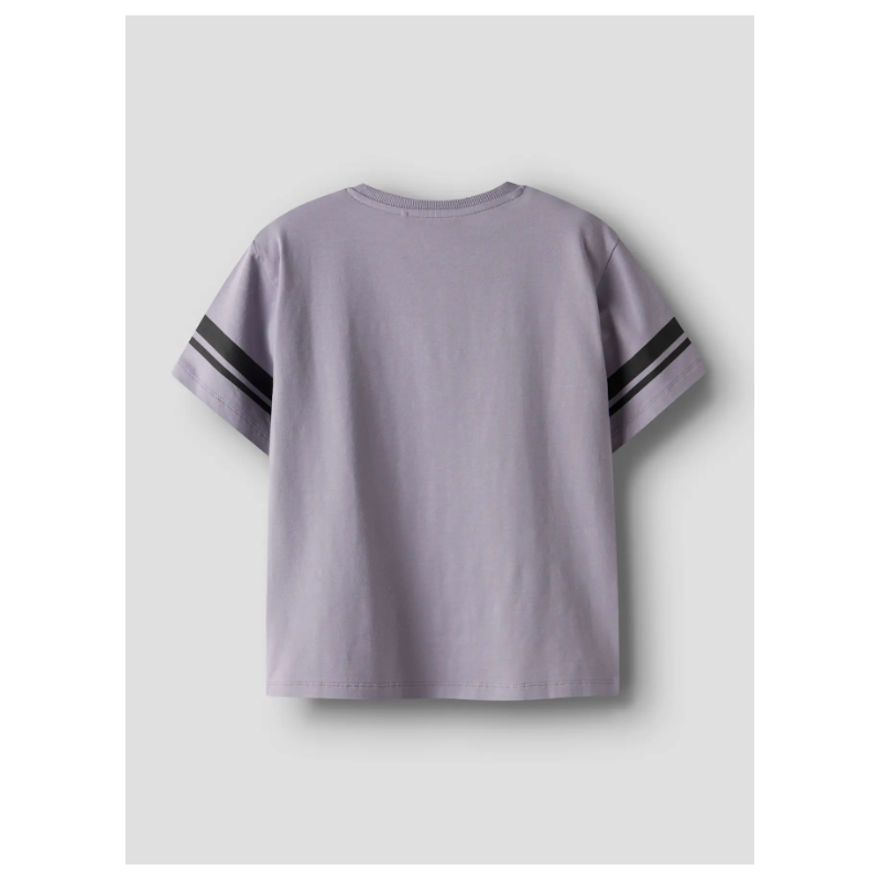 NAME IT Kids Stitch S/S T-shirt - Lavender Gray