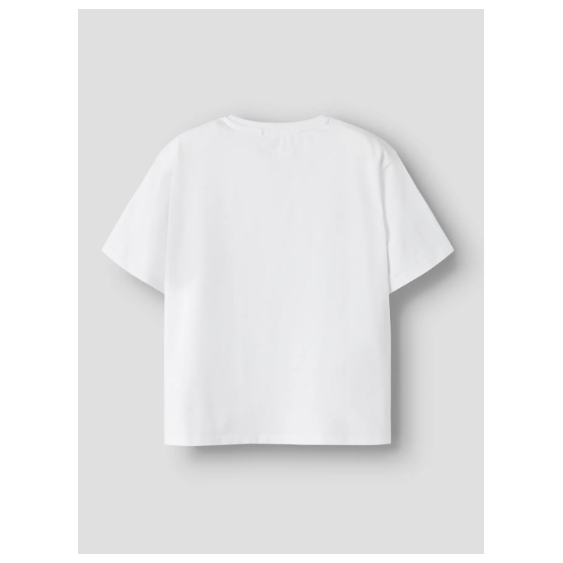 NAME IT Kids Fora Stitch S/S Regular T-shirt - Bright White