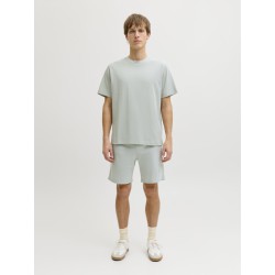 JJ REBEL Gorm Reg Rebel logo sweat shorts - Aqua Gray
