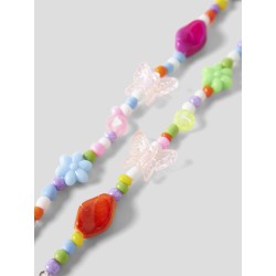 NAME IT KIDS Farlula sko accessoires - 6 stks Strawberry Moon