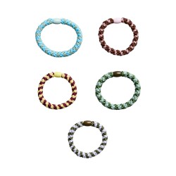 PIECES Jasmina hårelastikker - 5 stks Sphagnum