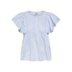 JDY Sigga Kortærmet Top - Cashmere Blue