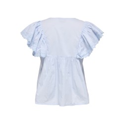 JDY Sigga Kortærmet Top - Cashmere Blue