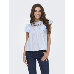 JDY Sigga Kortærmet Top - Cashmere Blue