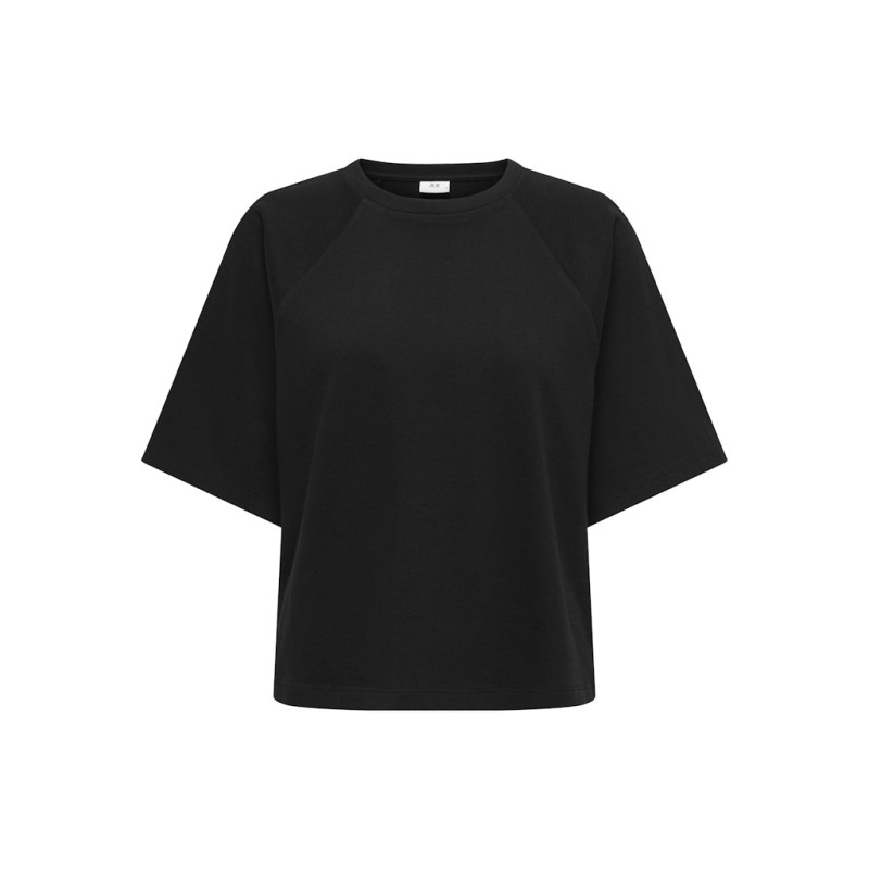 JDY Amalfi Life kortærmet sweat t-shirt - Black