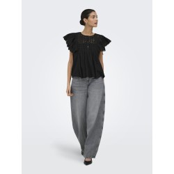 JDY Sigga Kortærmet Top - Black