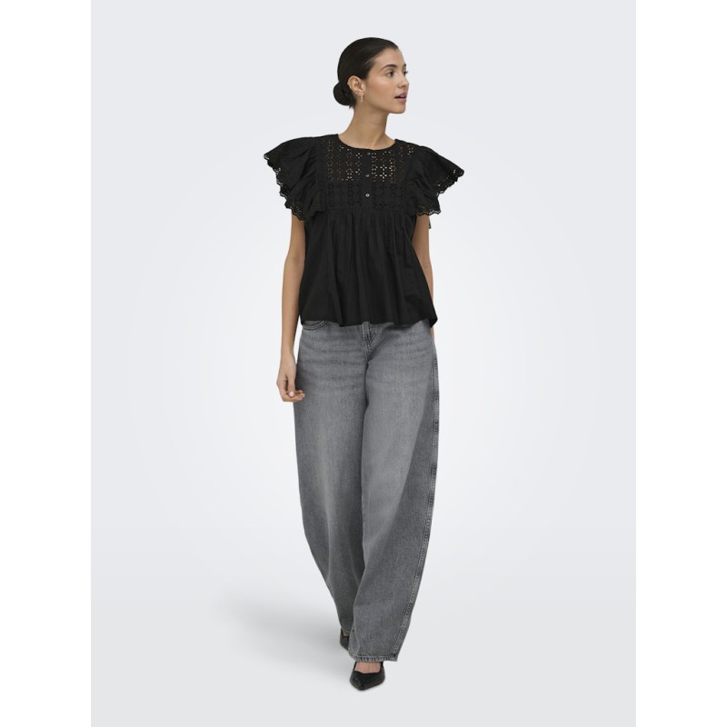 JDY Sigga Kortærmet Top - Black