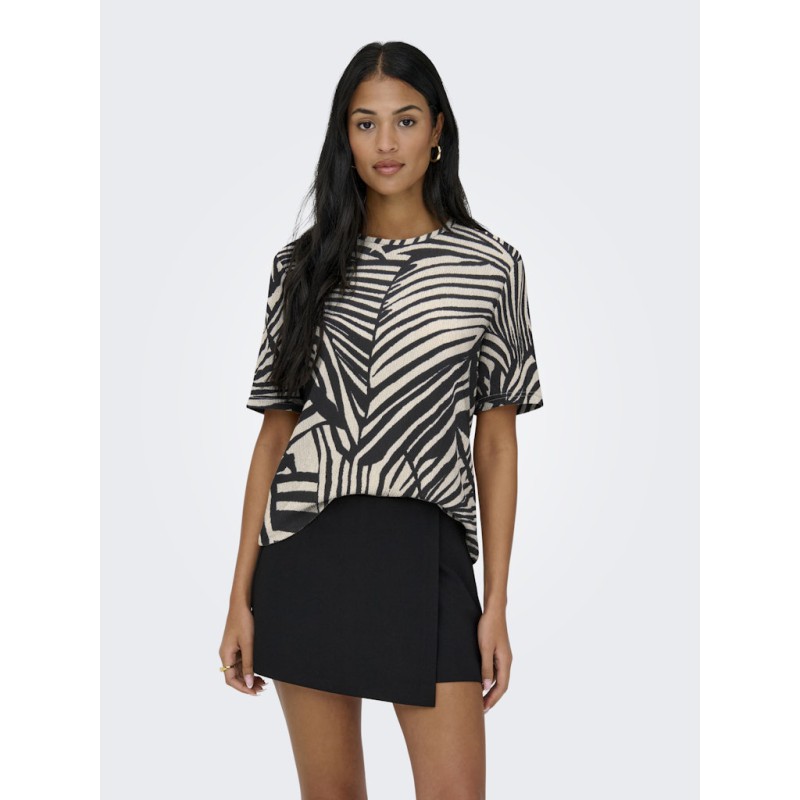 JDY Debbie Kortærmet Top - Sandshell