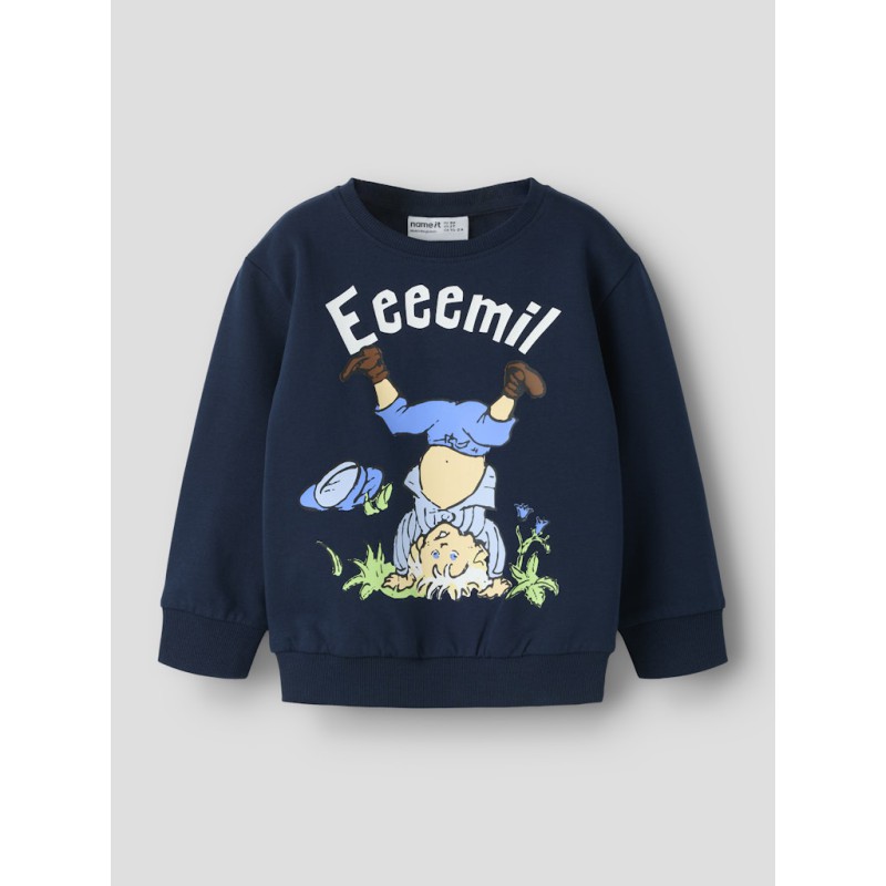 NAME IT MINI Maska Emil langærmet Bluse - Navy Blazer