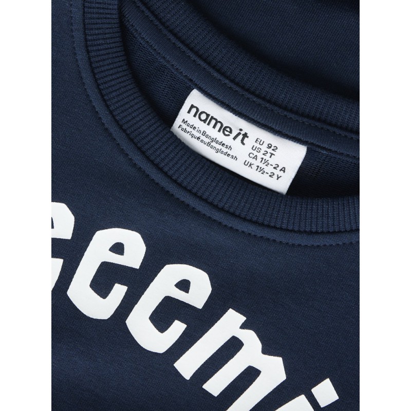 NAME IT MINI Maska Emil langærmet Bluse - Navy Blazer