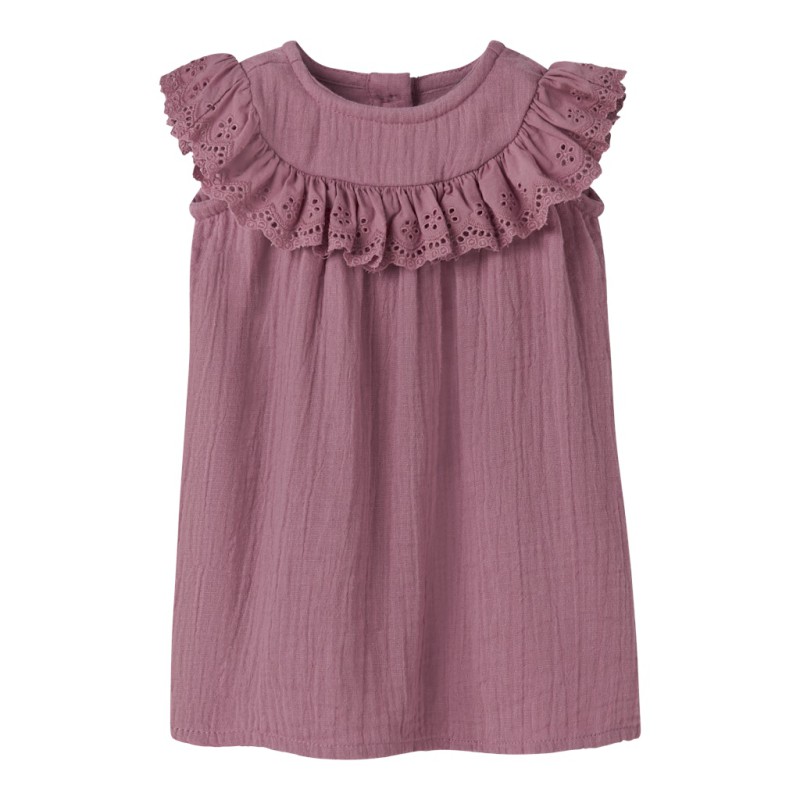 NAME IT BABY Johanna kortærmet kjole - Mesa Rose