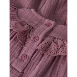 NAME IT BABY Johanna kortærmet kjole - Mesa Rose