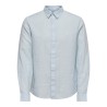 ONLY & SONS Caiden Hør Skjorte - Cashmere Blue