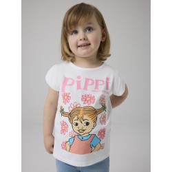 NAME IT MINI Amena kortærmet pippi t-shirt - Bright White