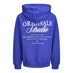 JACK & JONES Norrebro Typo Hoodie - Blueing