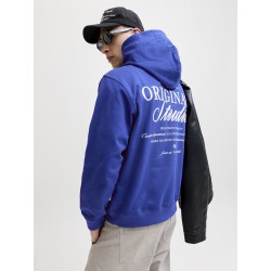 JACK & JONES Norrebro Typo Hoodie - Blueing