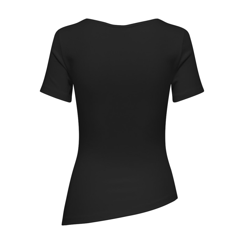 JDY Catie Kortærmet Asymmetrisk top - Sort