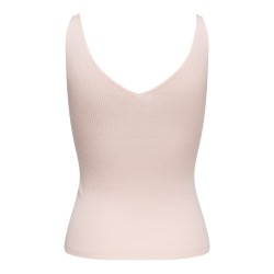 JDY Nanna S/L Broderet Strik Top - Pink Dogwood / Mauwe Wine