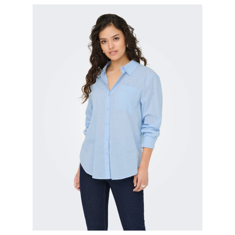 JDY Kimie Langærmet Skjorte - Kentucky Blue