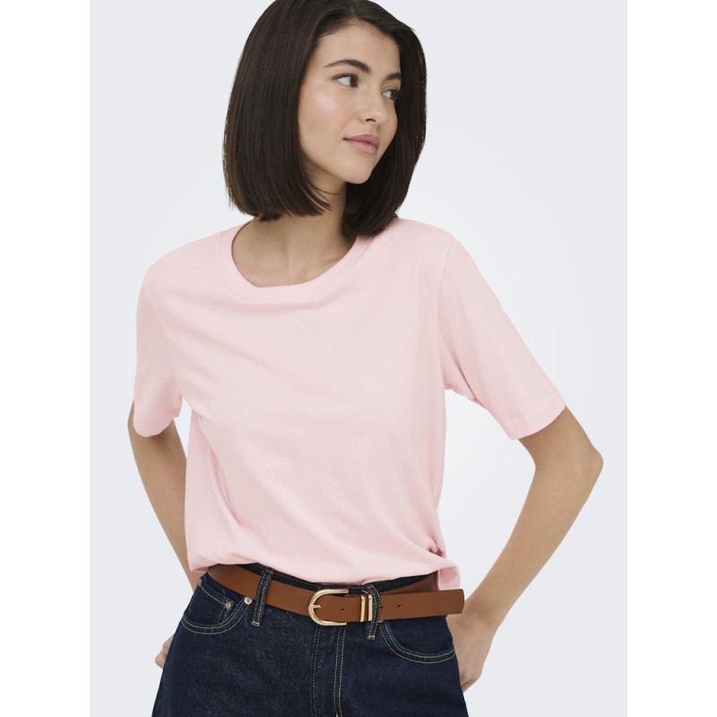 JDY Rex Basic T-Shirt - Chalk Pink