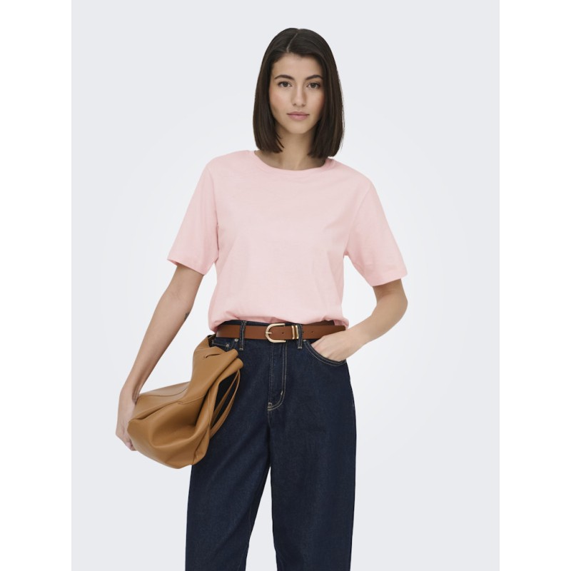 JDY Rex Basic T-Shirt - Chalk Pink