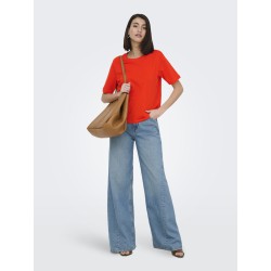 JDY Rex Basic T-Shirt - Orange.Com