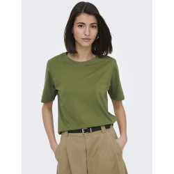 JDY Rex Basic T-Shirt - Peat Moss
