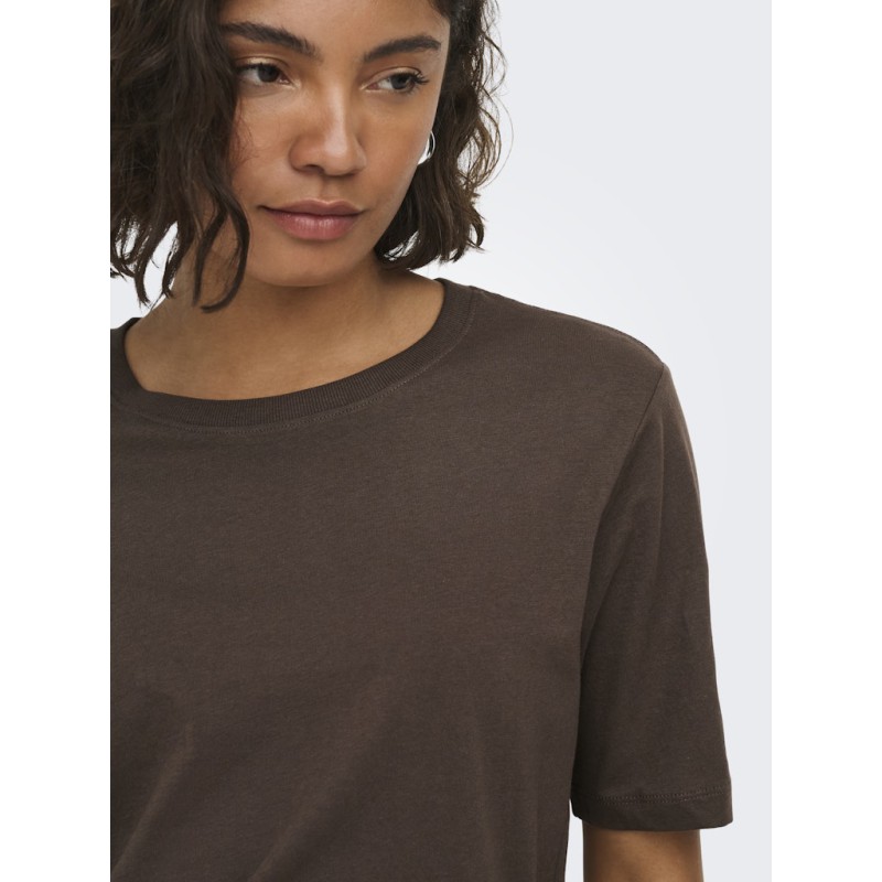 JDY Rex Basic T-Shirt - Chocolate Brown