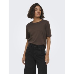 JDY Rex Basic T-Shirt - Chocolate Brown