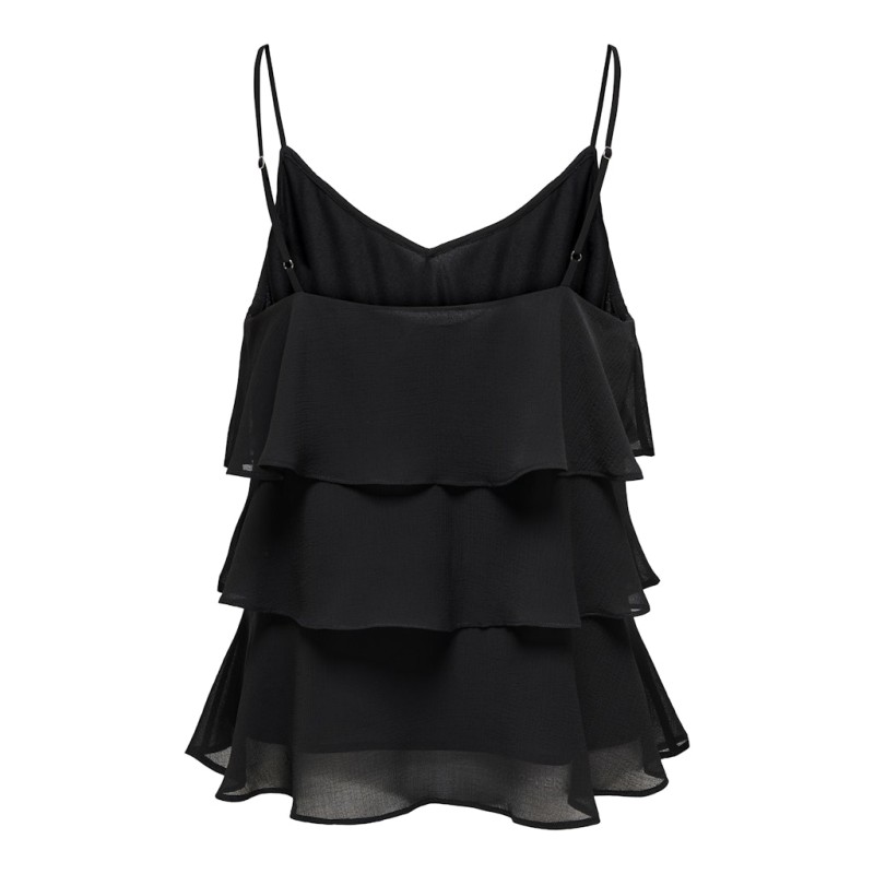 ONLY Linn Flæse Singlet - Sort