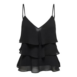 ONLY Linn Flæse Singlet - Sort