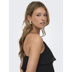 ONLY Linn Flæse Singlet - Sort