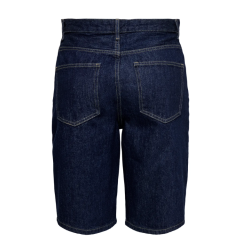 ONLY Sonny Højtaljede Brede Denim Shorts - Dark Blue Denim / Rinse