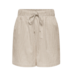 ONLY Augusta Stribet Shorts - Feather Gray / Cloud Dancer