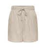 ONLY Augusta Stribet Shorts - Feather Gray / Cloud Dancer