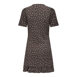 ONLY Molly Kortærmet V-hals Kjole - "Shopping Bag" / Cloud Dancer