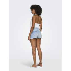 ONLY Malia S/L Halterneck Top - Bright White