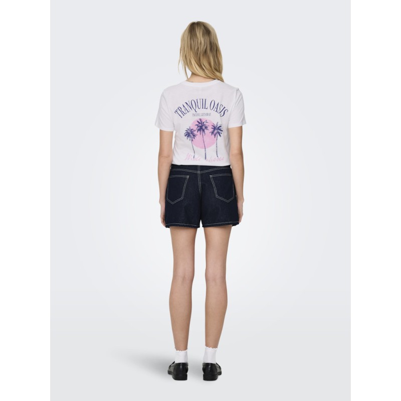 ONLY Phine Denim Shorts - Dark Blue Denim / Rinse