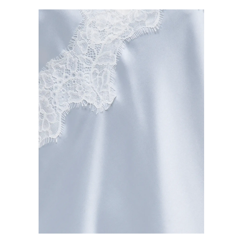 ONLY Bella Strop Satin Blonde Kjole - Niagara Mist