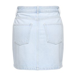 ONLY Stella Kort Denim Nederdel - Light Blue Denim