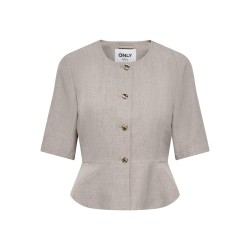 ONLY Linda Kortærmet Peplum Blazer - fungi
