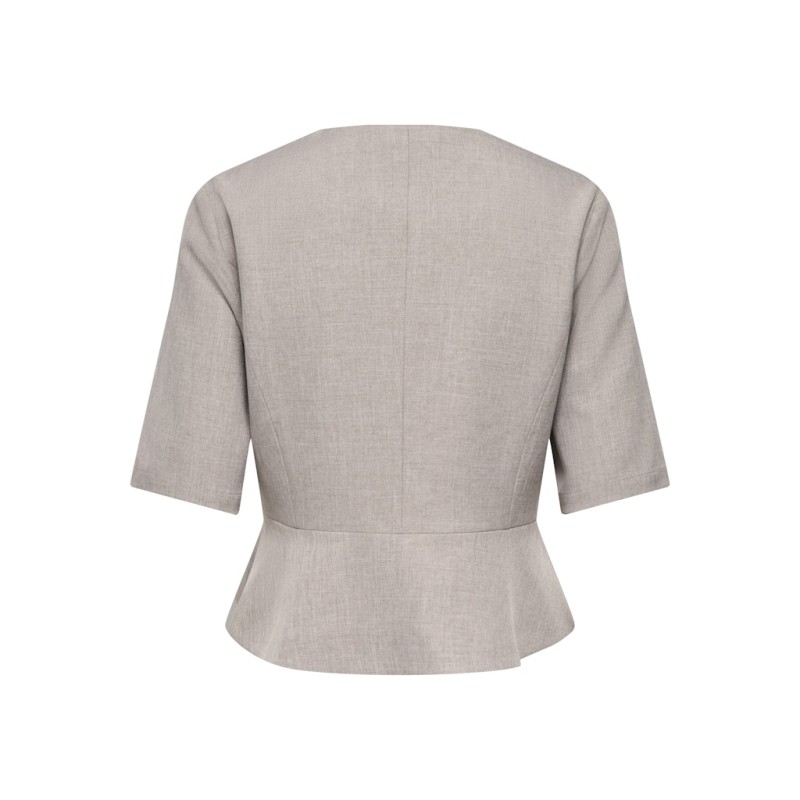 ONLY Linda Kortærmet Peplum Blazer - fungi