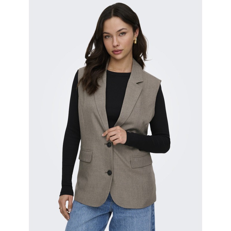 ONLY Linda Oversize Vest - Major Brown