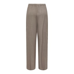 ONLY Siesta MW Pull-Up Hør Bukser - Walnut