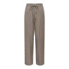 ONLY Siesta MW Pull-Up Hør Bukser - Walnut